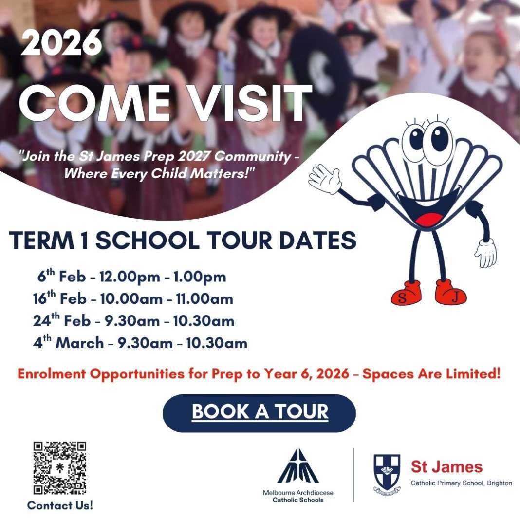 School Tour Dates - Term 1, 2026